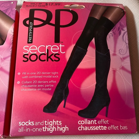 Pretty Polly Pink Secret Socks - Picture 3 of 9